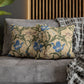 Faux Suede Cushion Cover inspired by William Morris - Blue Iris Collection