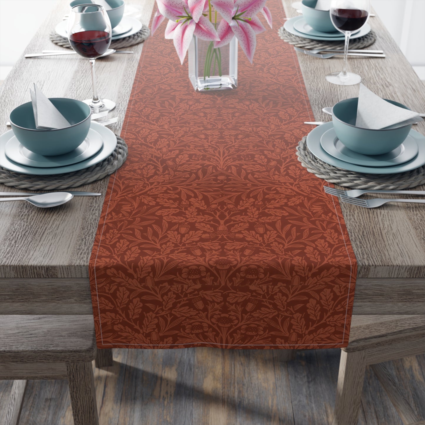 william-morris-co-table-runner-acorns-and-oak-leaves-collection-rust-2