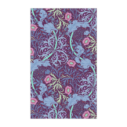 william-morris-co-kitchen-tea-towel-seaweed-collection-pink-flower-3
