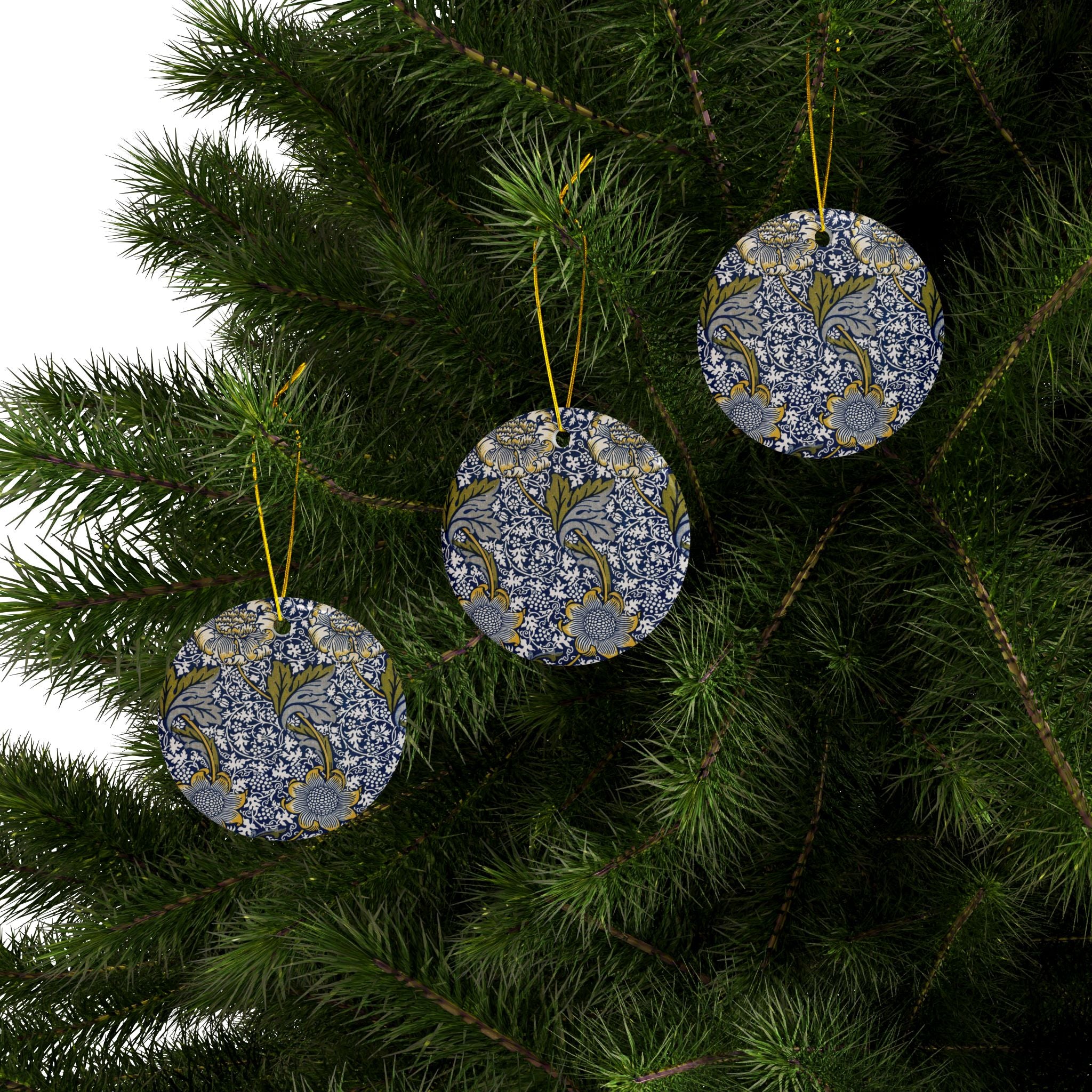 The World of Ornament　William Morris Christmas Ornaments William Morris - Acanthus (Green) - 1, 3