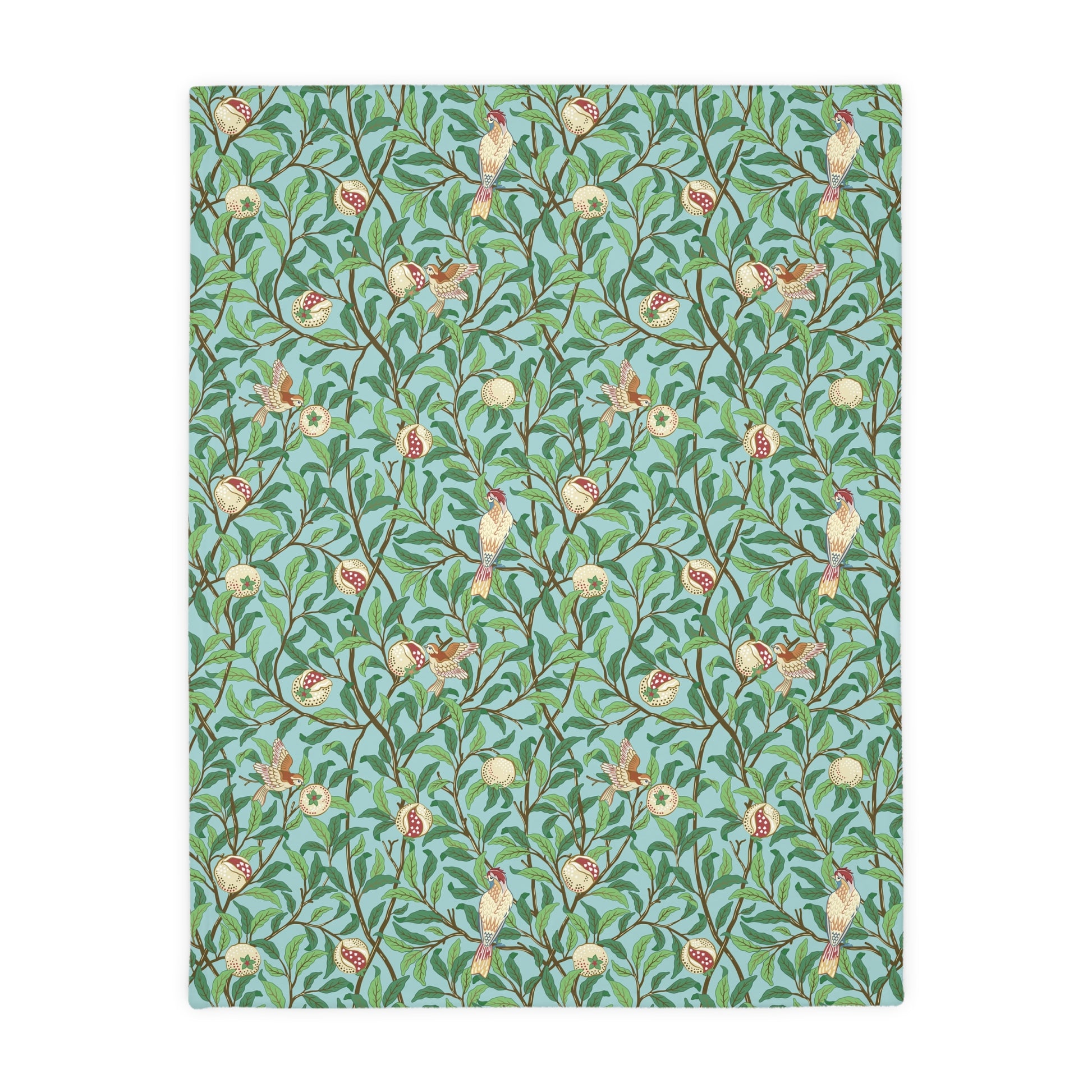 william-morris-co-luxury-velveteen-minky-blanket-two-sided-print-bird-and-pomegranate-collection-tiffany-blue-onyx-6