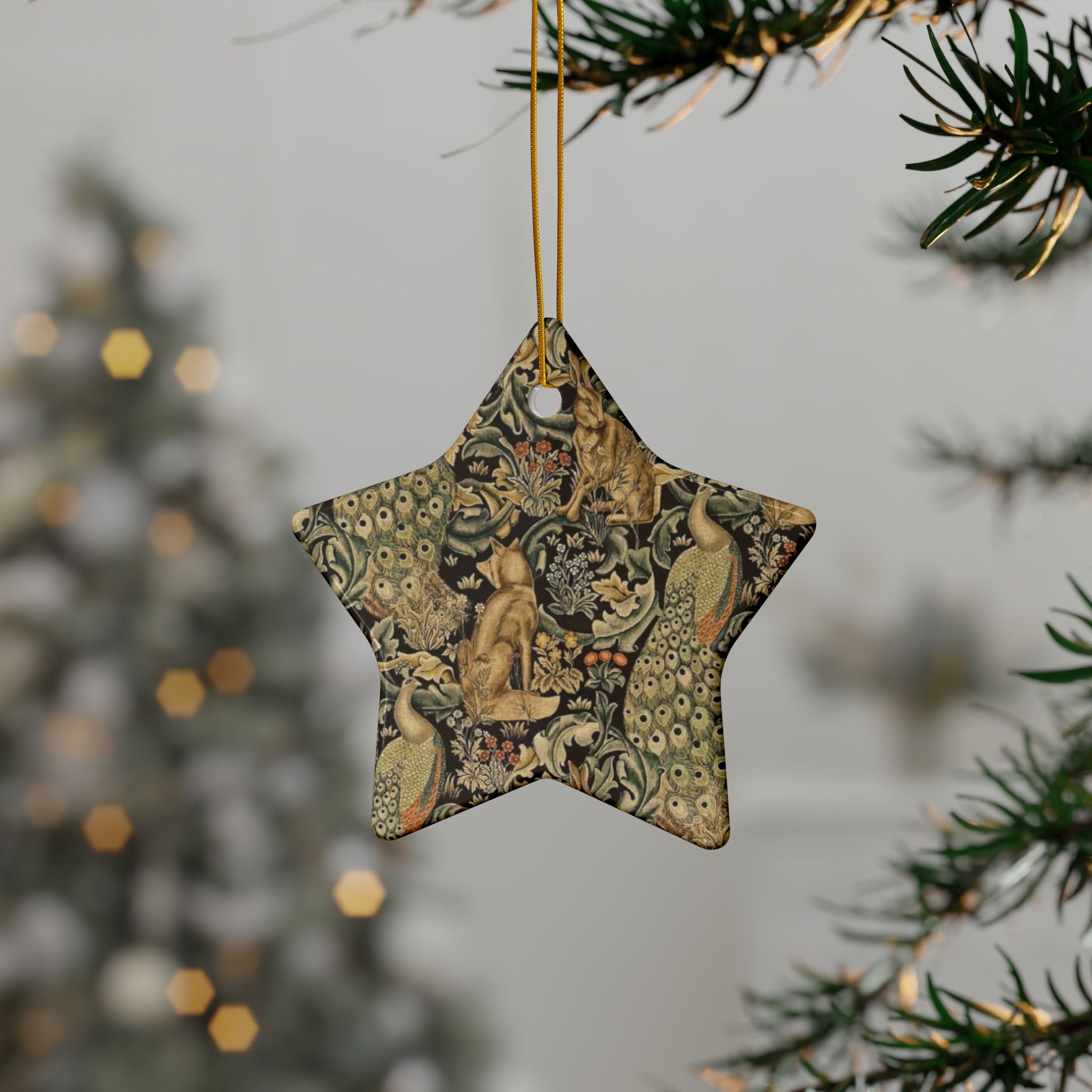 Ceramic Christmas Ornaments by William Morris - Forest - 1