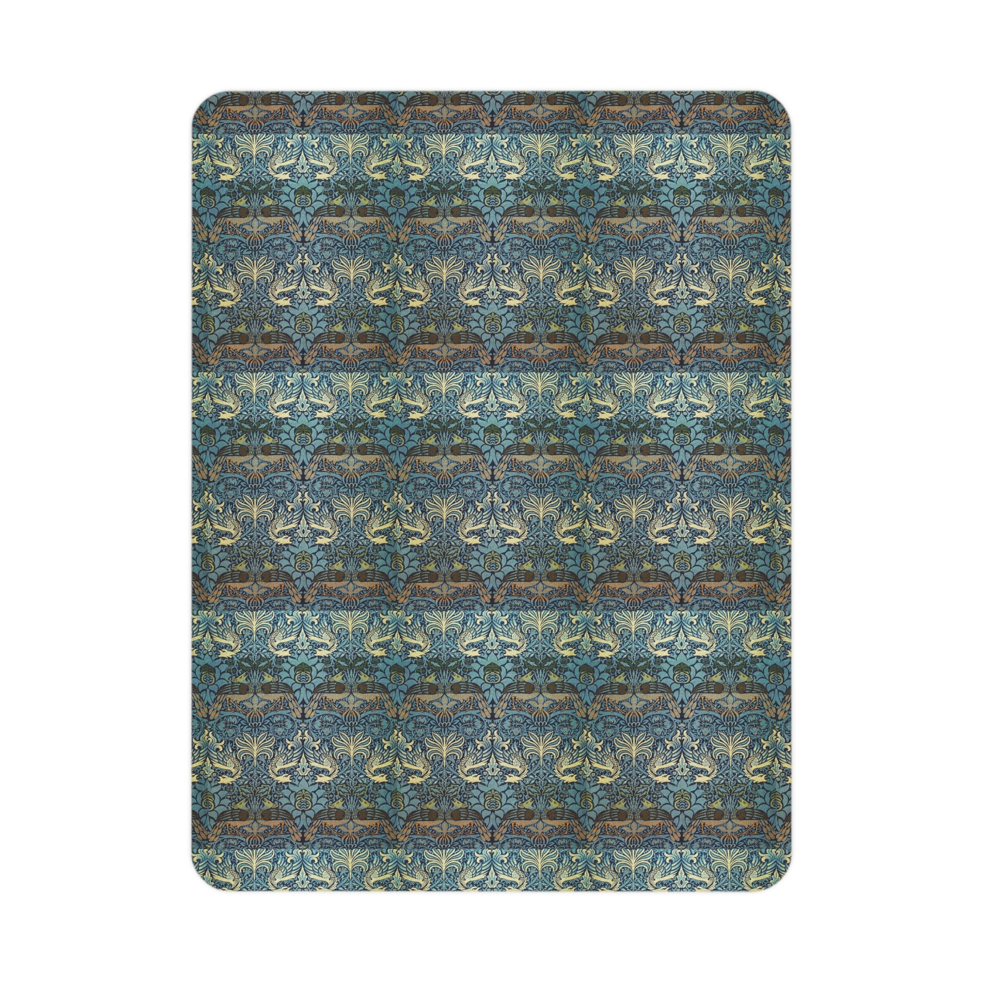toddler-blanket-by-william-morris-peacock-dragon-collection-3