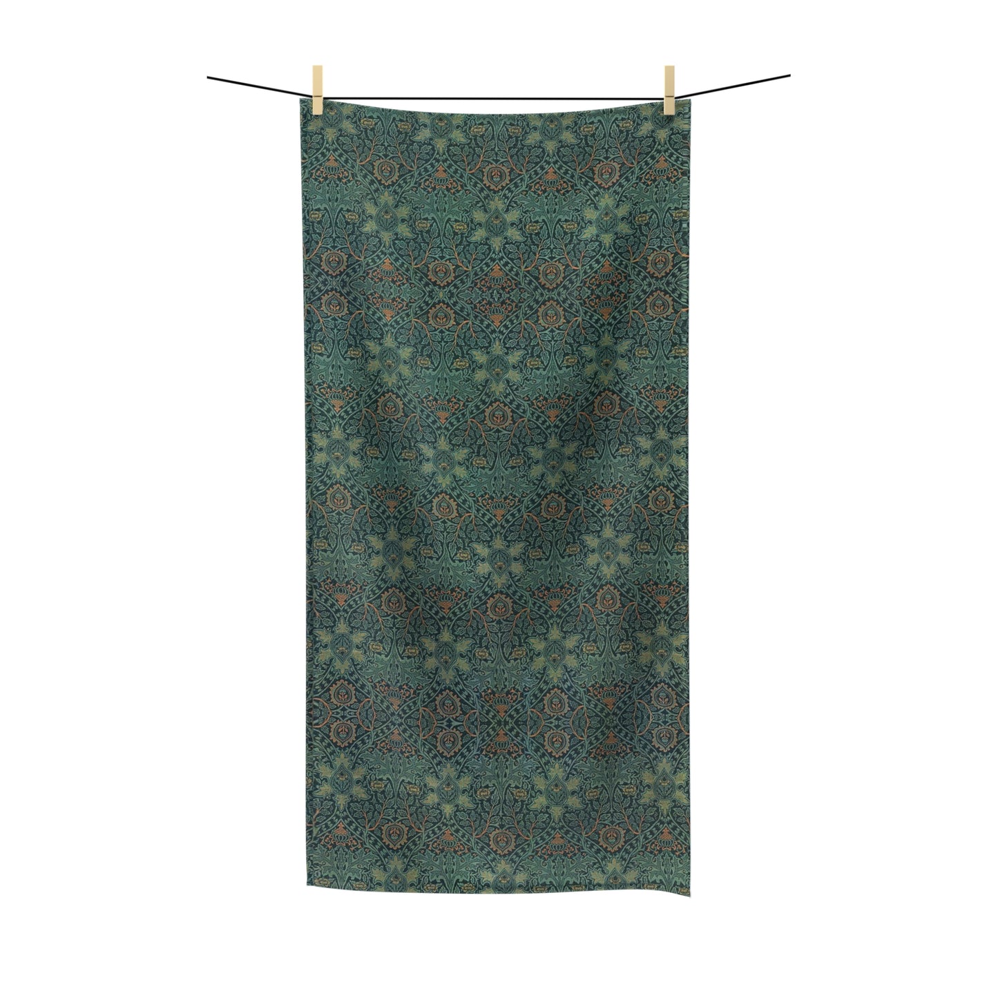 Luxury Polycotton Towel inspired by William Morris - Ispahan Collection