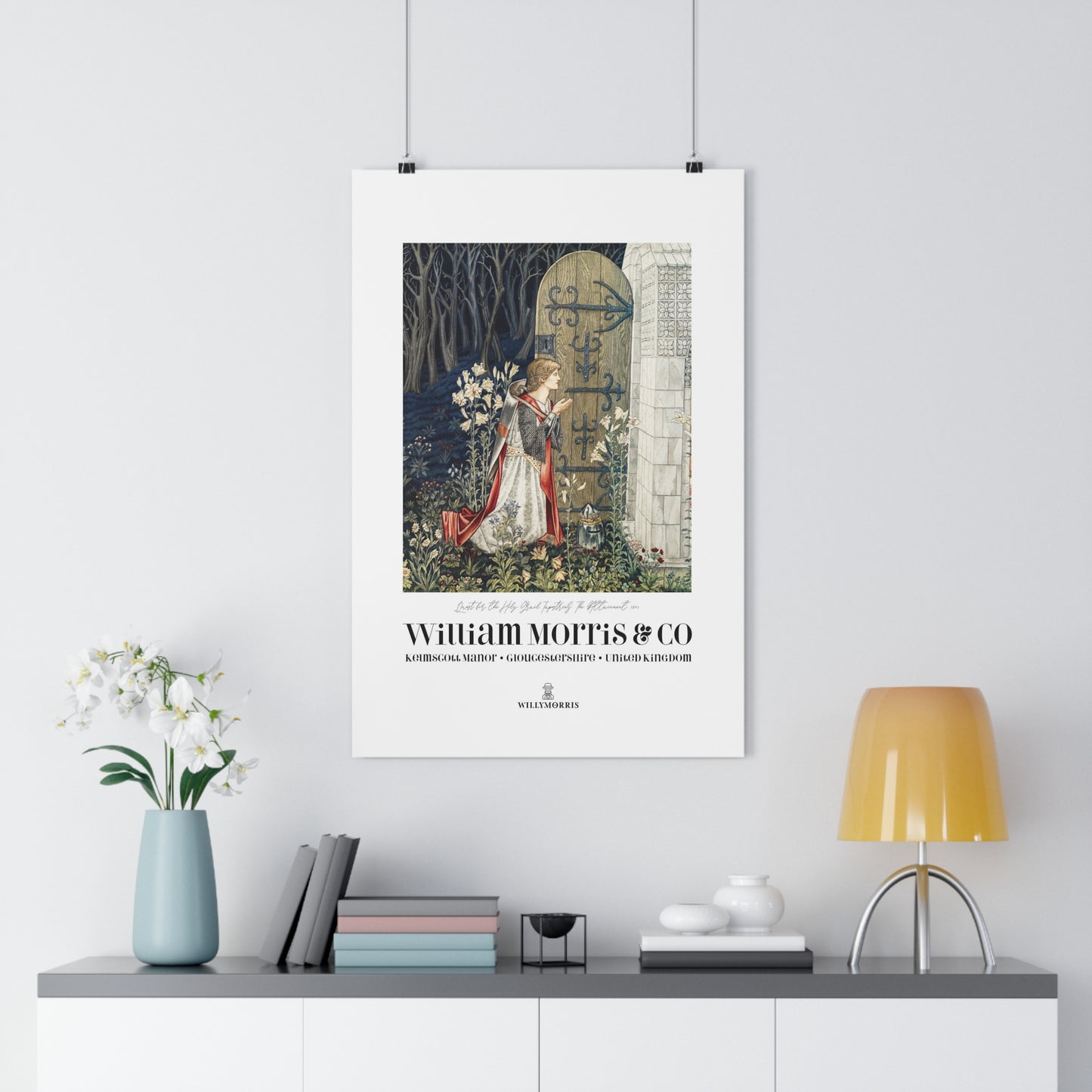 Giclée Art Print inspired by William Morris - Quest for the Holy Grail Collection (Door)