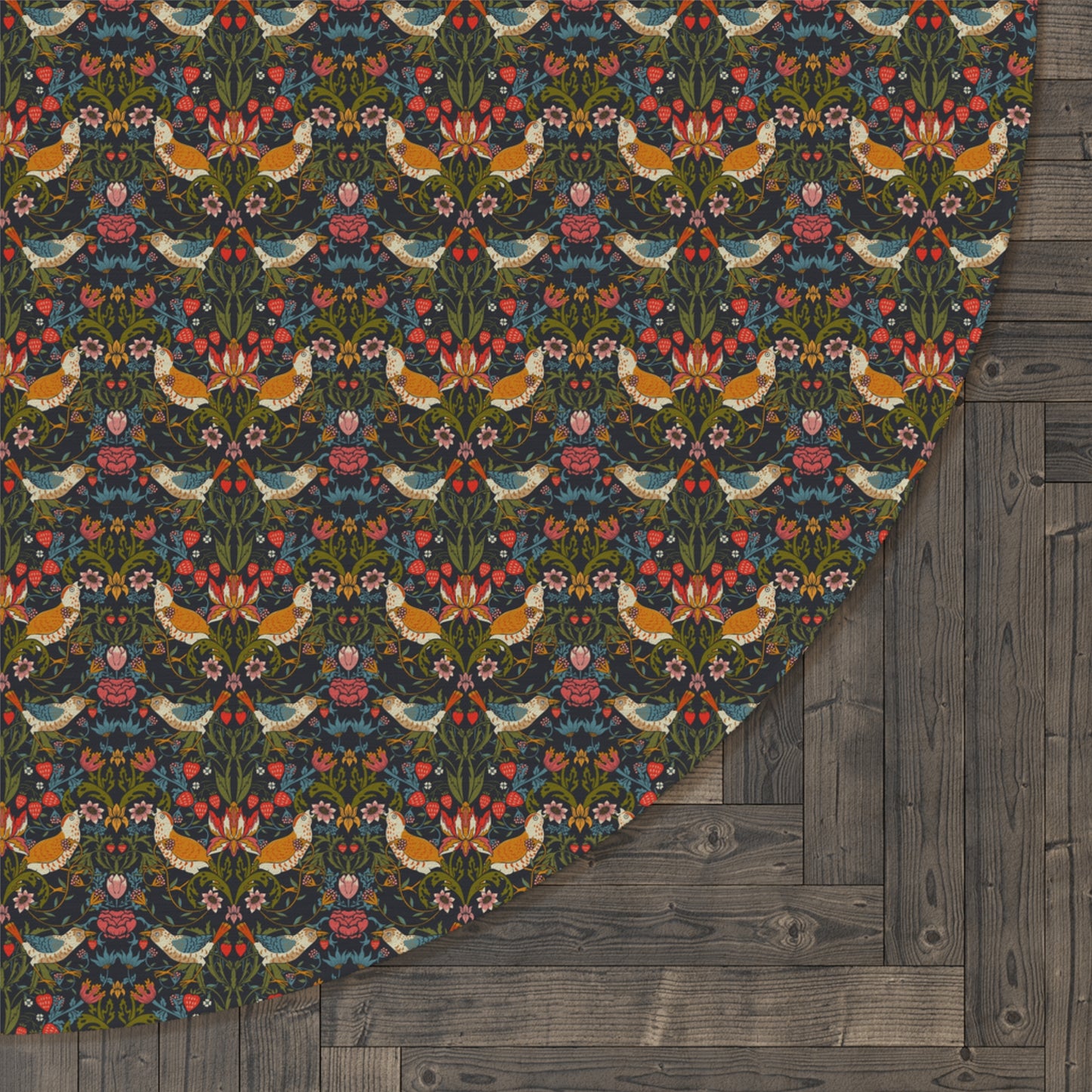 round-rug-by-william-morris-strawberry-thief-collection-ebony-6
