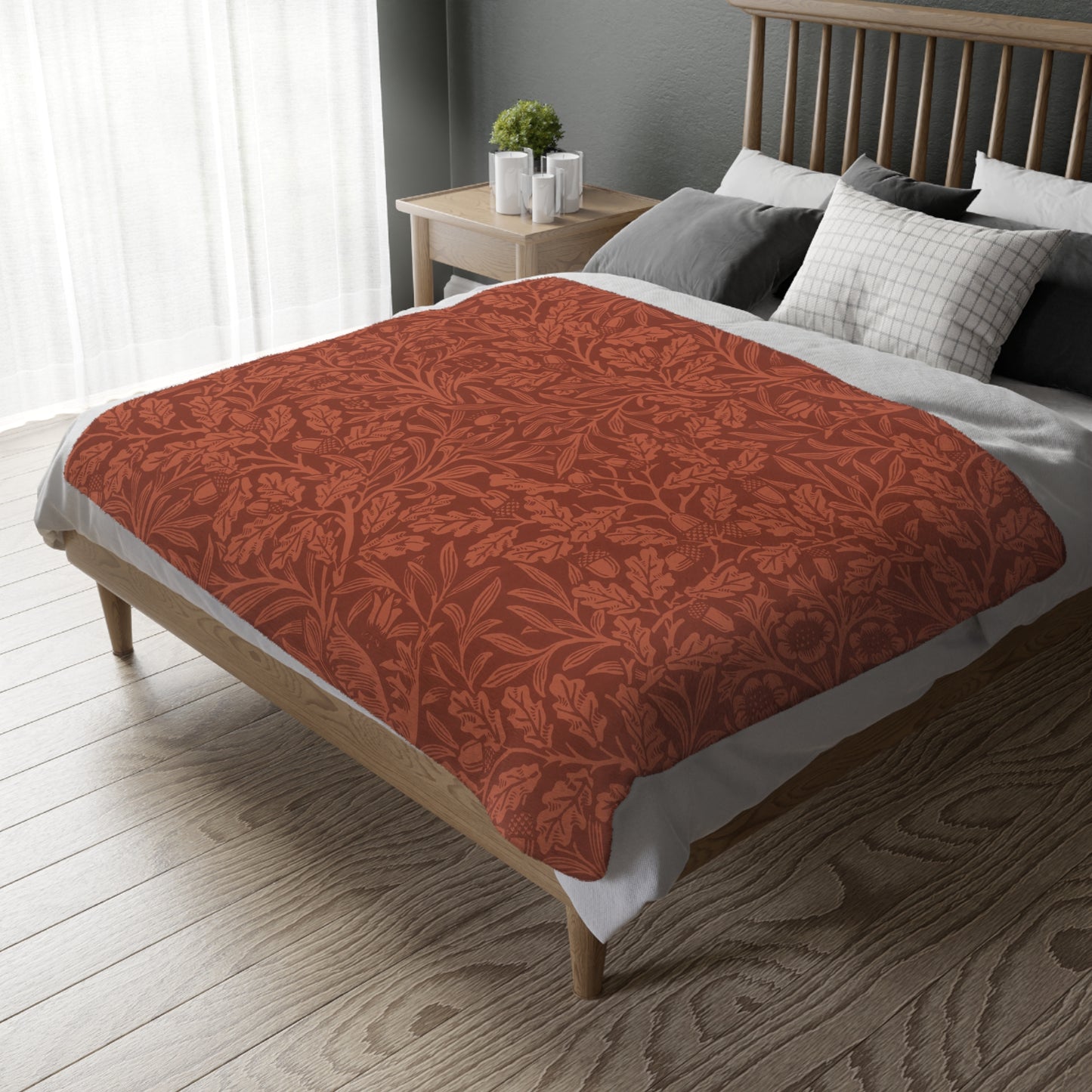 william-morris-co-luxury-velveteen-minky-blanket-two-sided-print-acorns-and-oak-leaves-collection-14