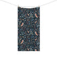 Bath Towel inspired by William Morris - Newill Collection (Night)