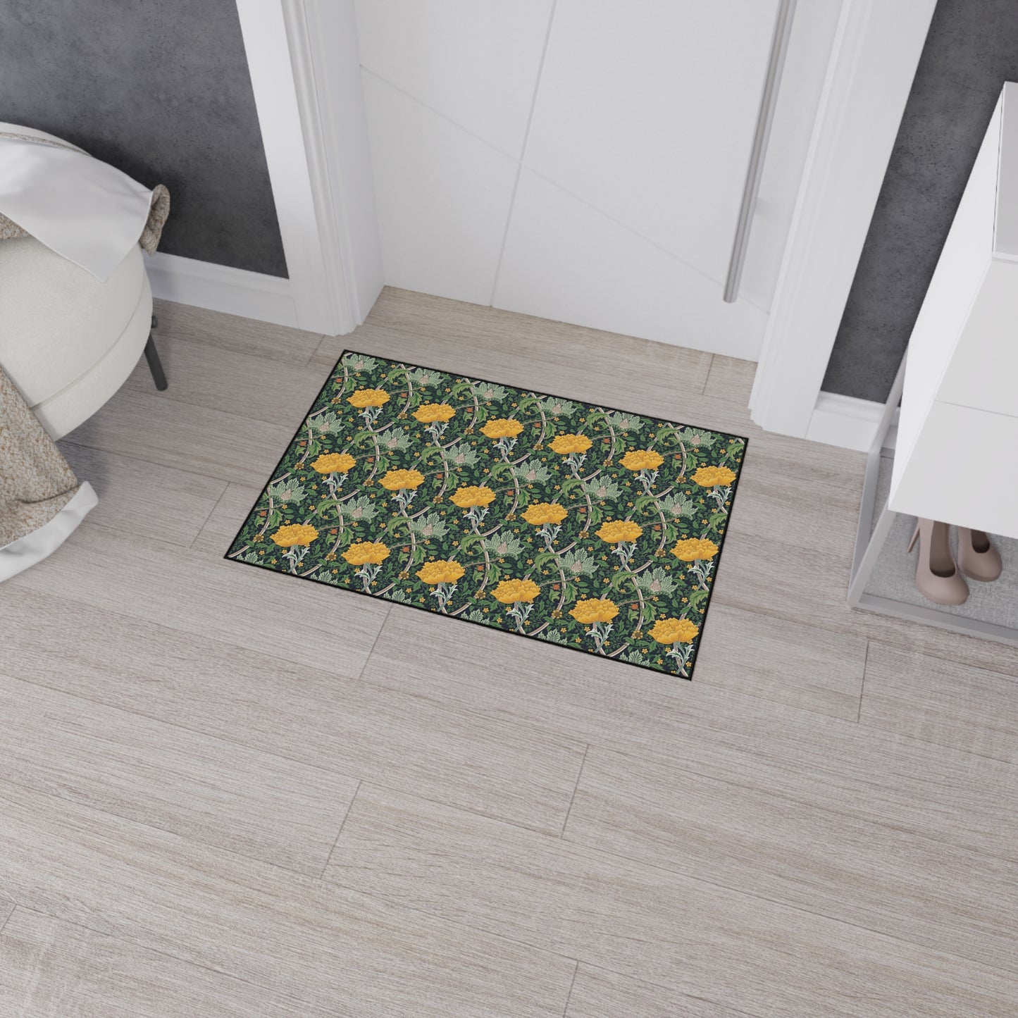 Heavy Duty Floor Mat inspired by William Morris -