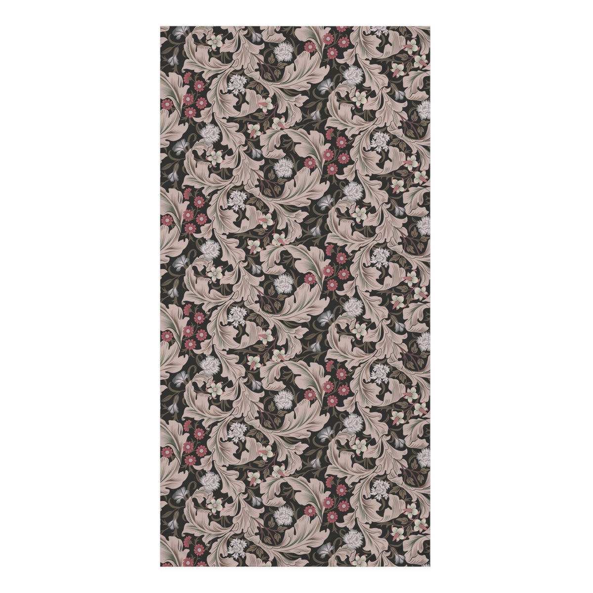 Bath Towel inspired by William Morris - Leicester Collection (Mocha)