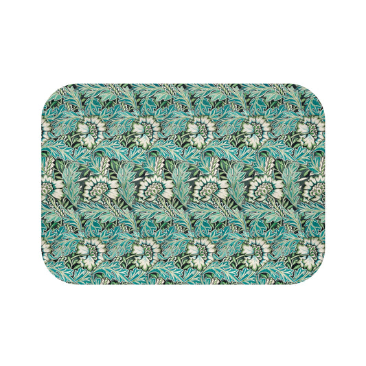 Microfibre Bath Mat inspired by William Morris - Anemone Collection