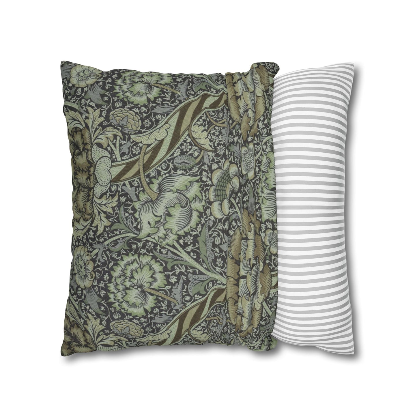 Cushion Cover inspired by William Morris - Wandle Collection (Grey)