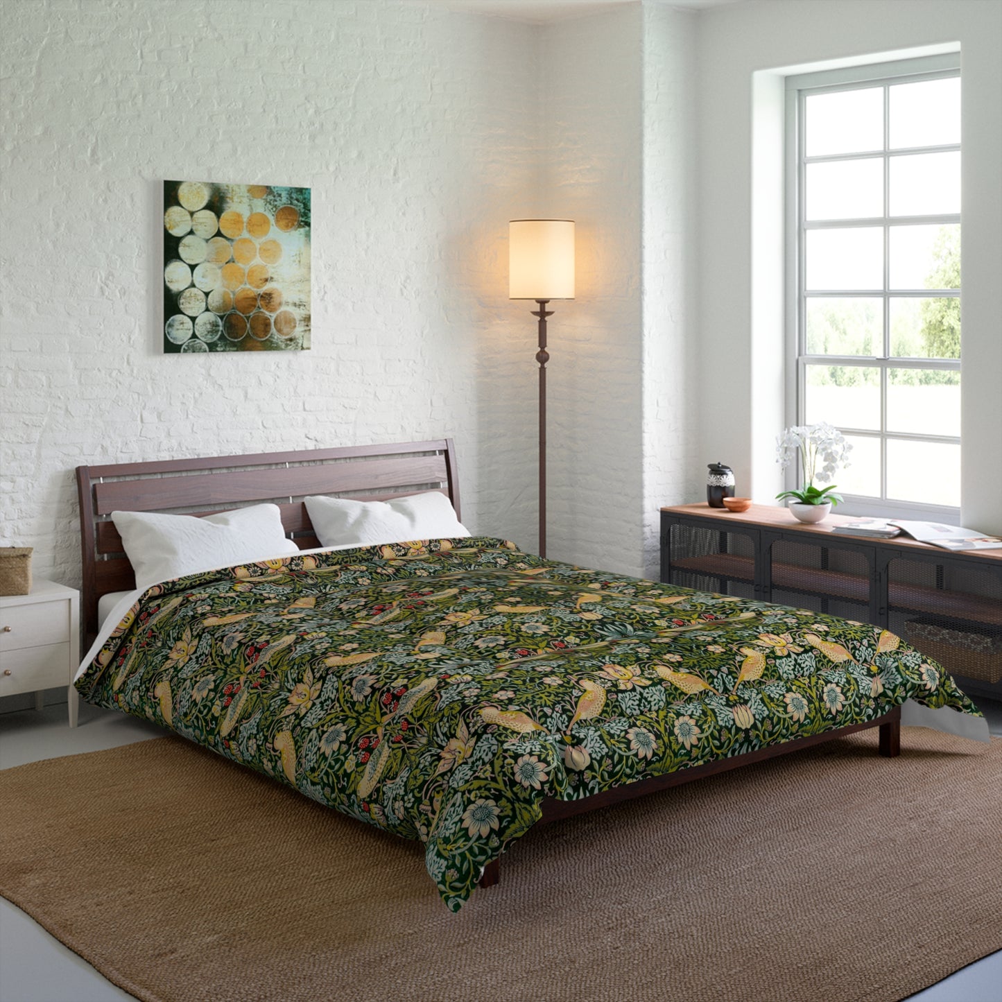 comforter-william-morris-strawberry-thief-collection-ebony-7