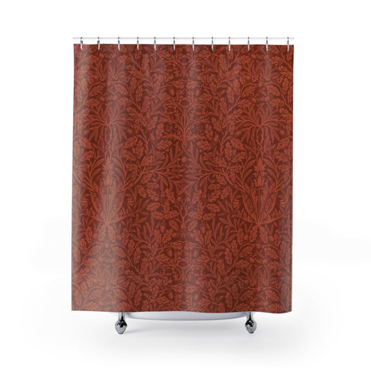 william-morris-co-shower-curtains-acorns-and-oak-leaves-collection-rust-1