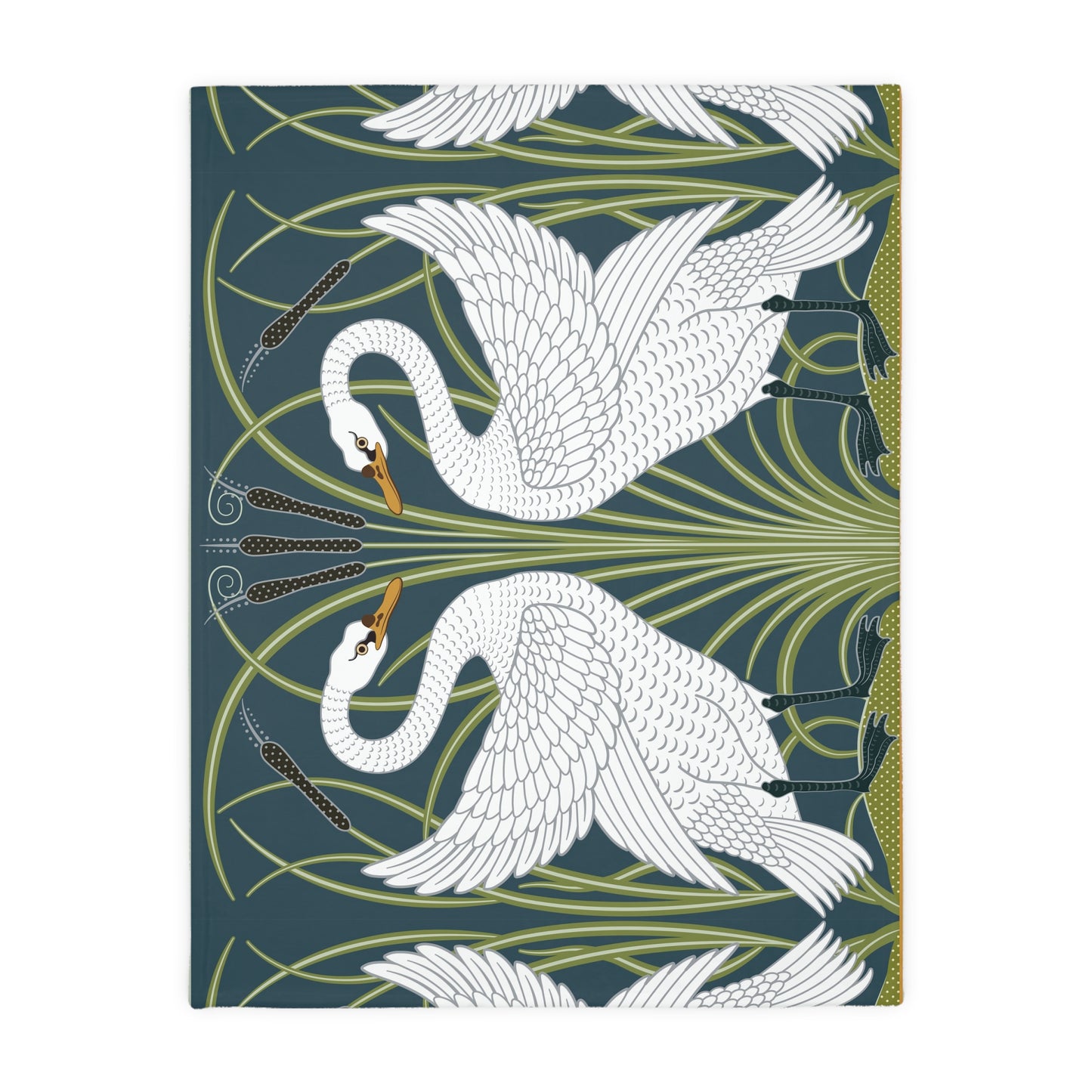 minky-blanket-william-morris-two-sided-print-swans-collection-3