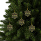 Ceramic Christmas Ornaments inspired by William Morris - Tulip & Rose Collection - Double Sided Print: 1pc, 3pcs, 5pcs, 10pcs