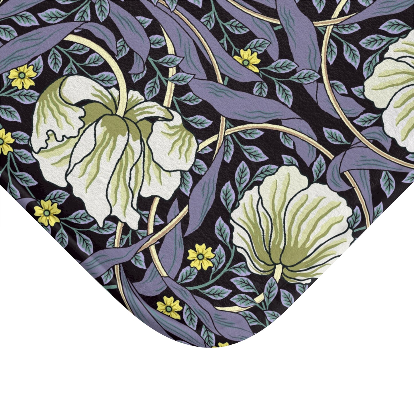 Microfibre Bath Mat inspired by William Morris - Pimpernel Collection (Lavender)