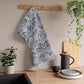 Kitchen Tea Towel inspired by William Morris - Brer Rabbit Collection (Grey)