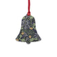 Wooden Christmas Ornaments inspired by William Morris - Seaweed Collection (Yellow Flower)
