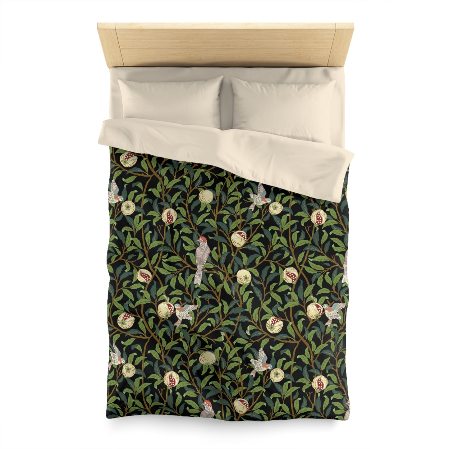 william-morris-co-microfibre-duvet-cover-bird-and-pomegranate-collection-onyx-3