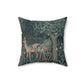Faux Suede Cushion inspired by William Morris - Greenery Collection (Dear)