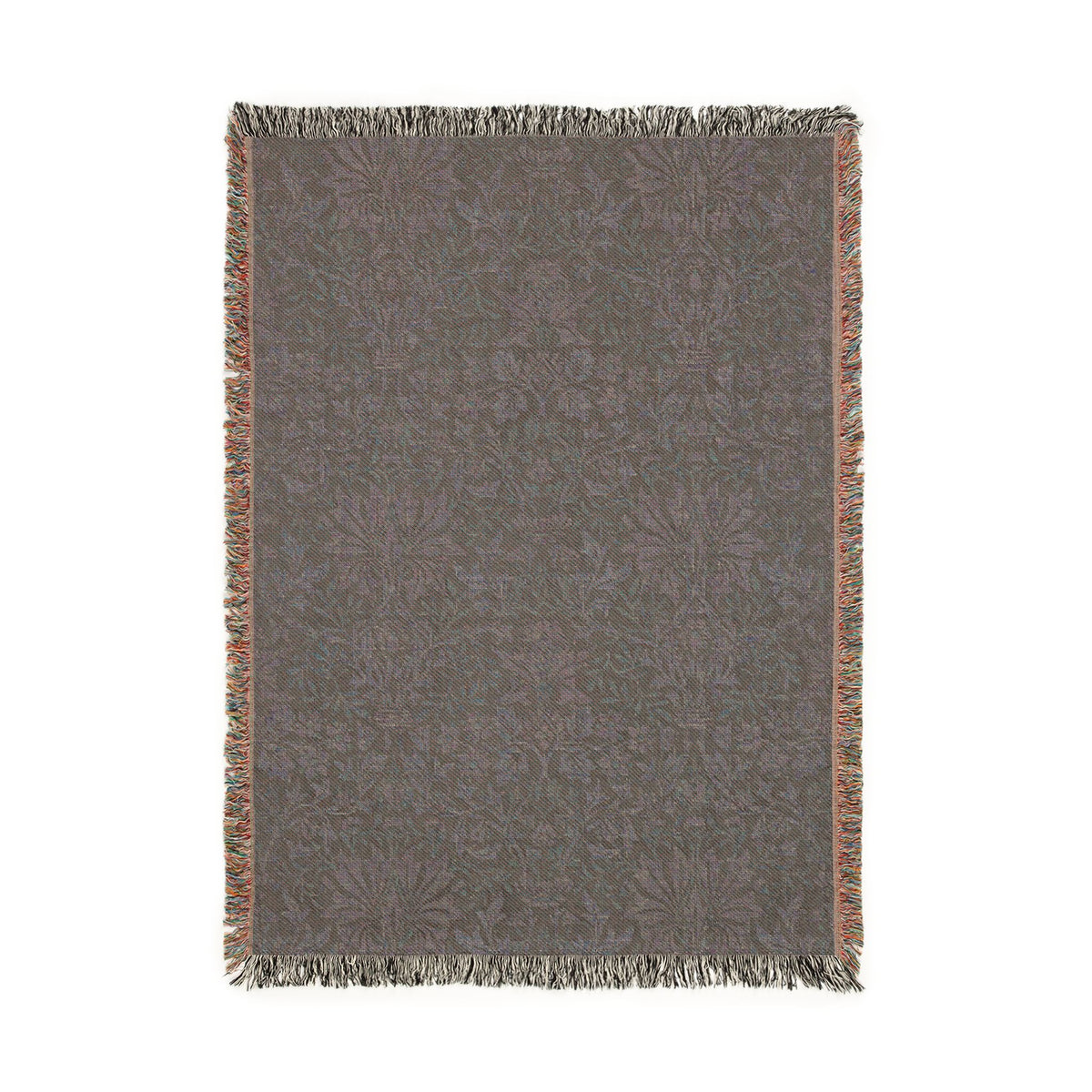 Woven Cotton Blanket inspired by William Morris - Flower Garden Collection