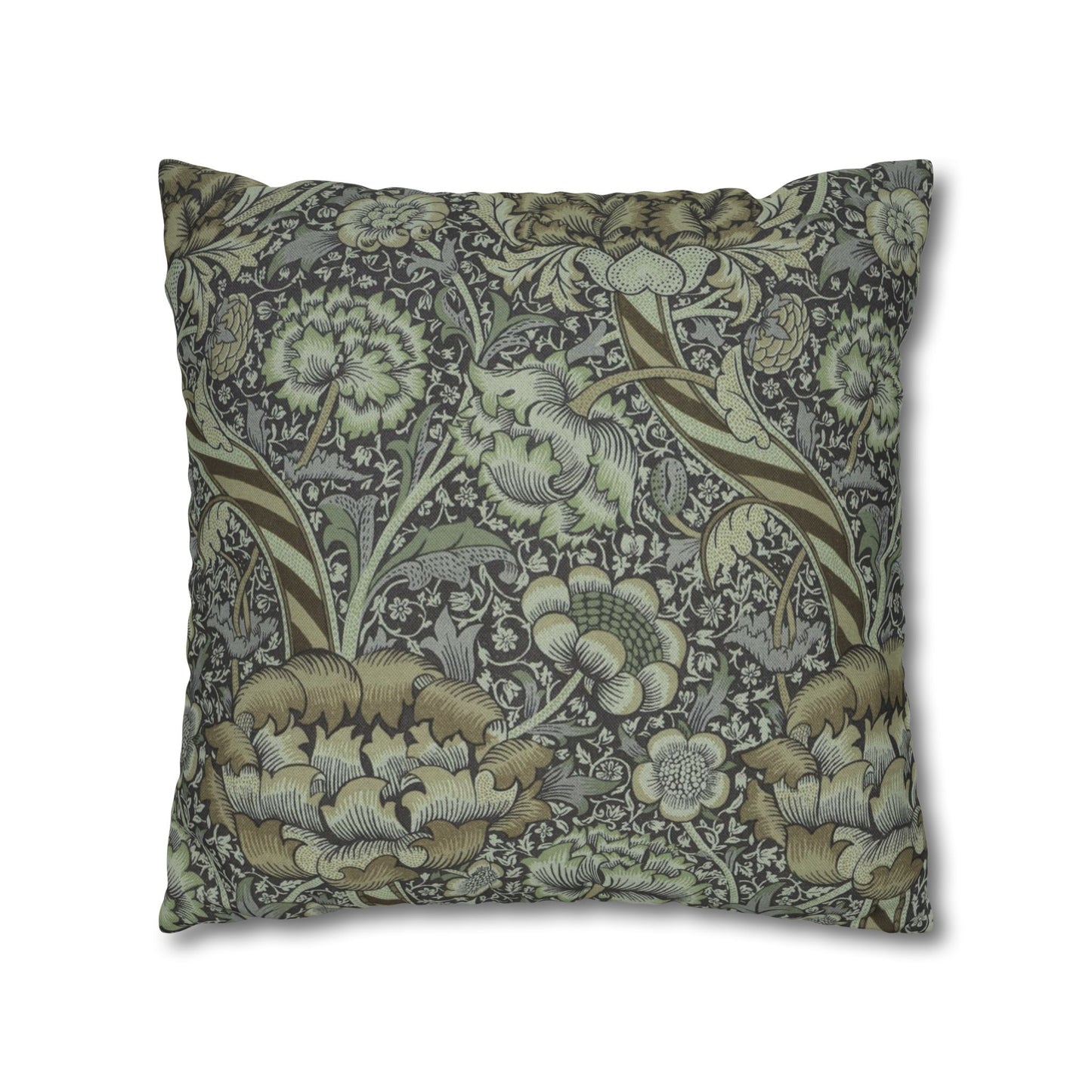 Cushion Cover inspired by William Morris - Wandle Collection (Grey)