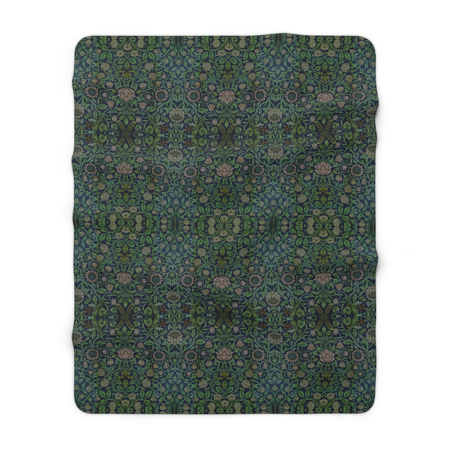 william-morris-co-sherpa-fleece-blanket-violet-and-columbine-collection-green-3