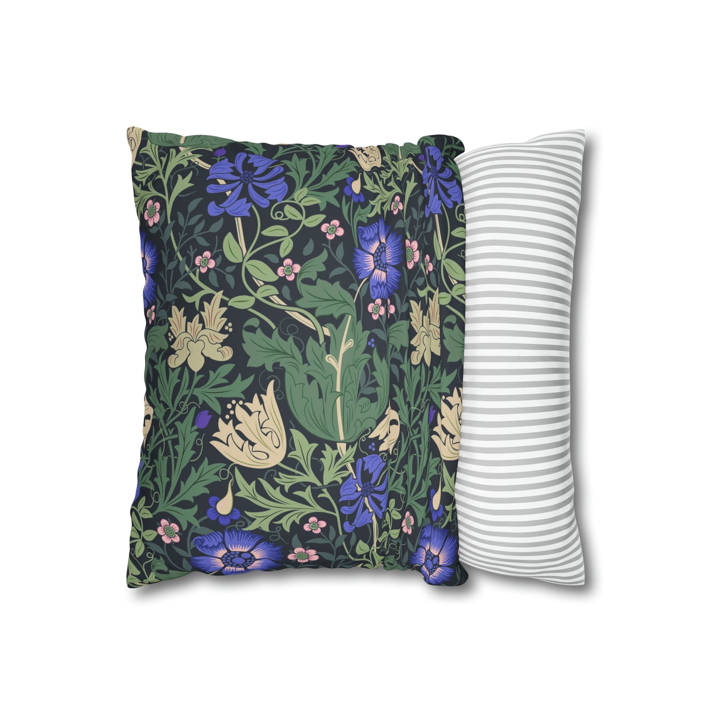 Faux Suede Cushion Cover inspired by William Morris - Compton Collection (Bluebell Cottage)