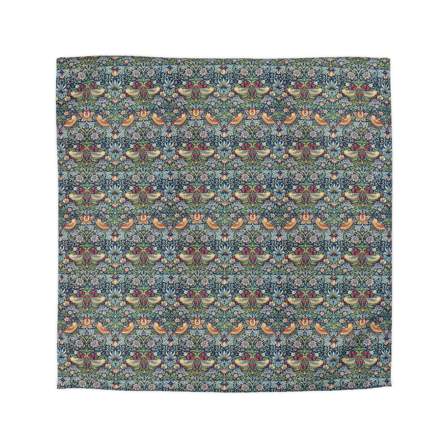 Duvet Cover inspired by William Morris - Strawberry Thief Collection (Indigo)