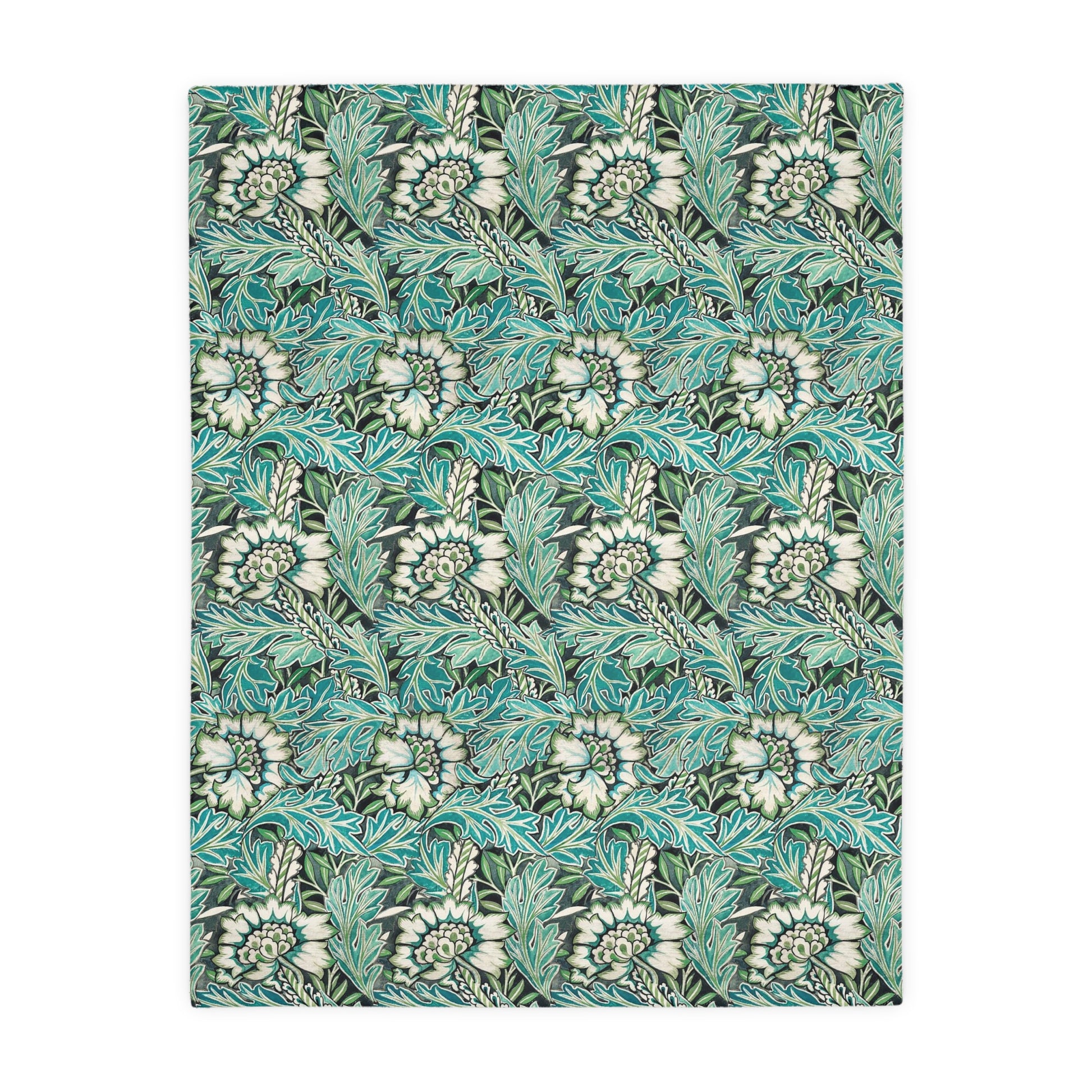 william-morris-co-luxury-velveteen-minky-blanket-two-sided-print-anemone-collection-8