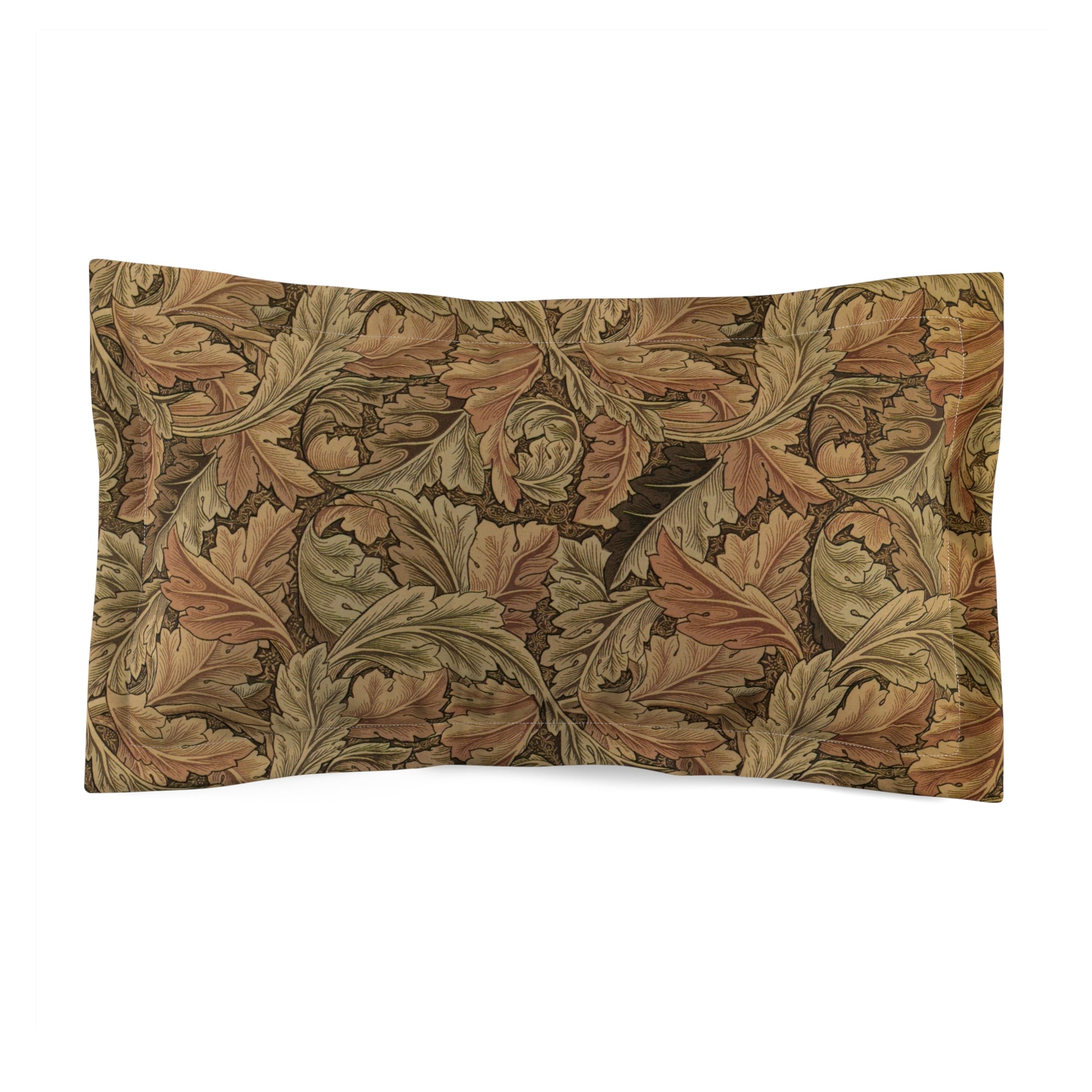 william-morris-co-microfibre-pillow-sham-acanthus-collection-brown-1