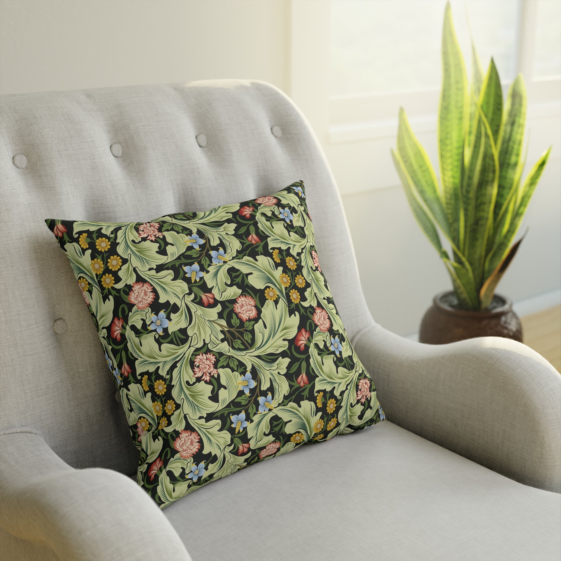 william-morris-co-cotton-drill-cushion-and-cover-leicester-collection-green-7