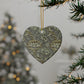 Ceramic Christmas Ornaments inspired by William Morris - Wandle Collection (Grey) - Double Sided Print: 1pc, 3pcs, 5pcs, 10pcs