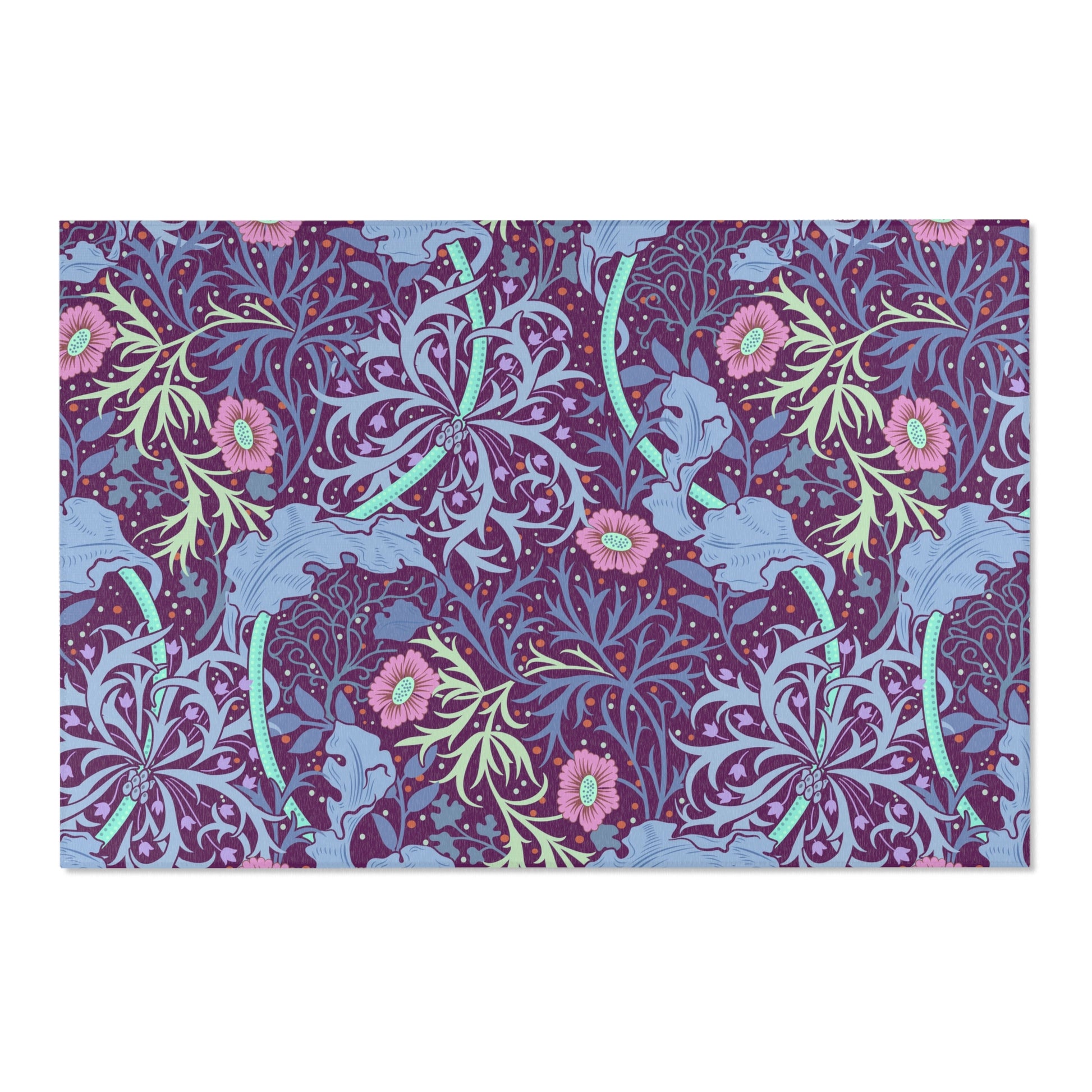 area-rugs-william-morris-seaweed-collection-pink-flower-7