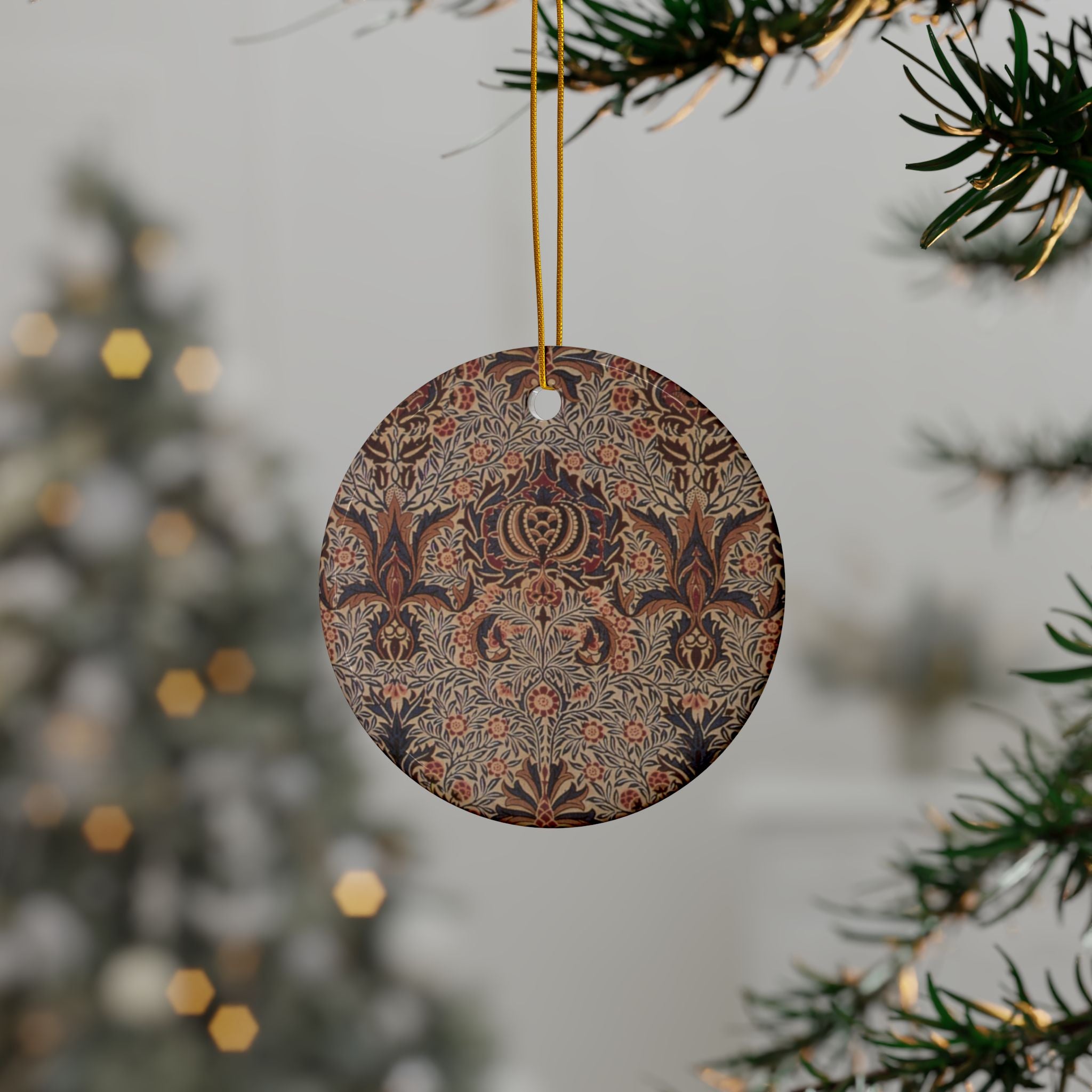 Ceramic Christmas Ornaments William Morris - Pomegranate - 1