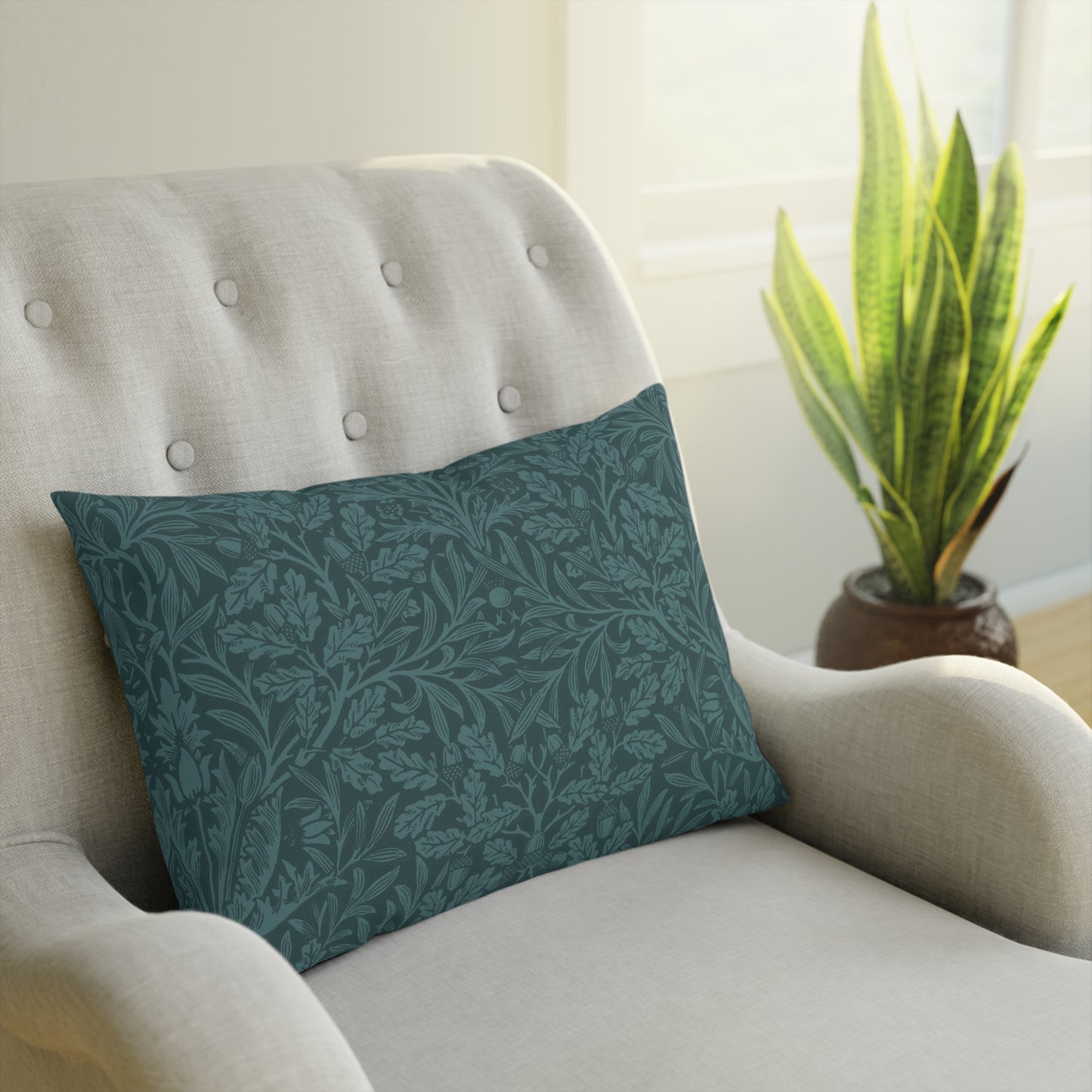 william-morris-co-cotton-drill-cushion-and-cover-acorns-and-oak-leaves-collection-teal-15