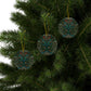 Ceramic Christmas Ornaments inspired by William Morris - Tulip Collection - Double Sided Print: 1pc, 3pcs, 5pcs, 10pcs