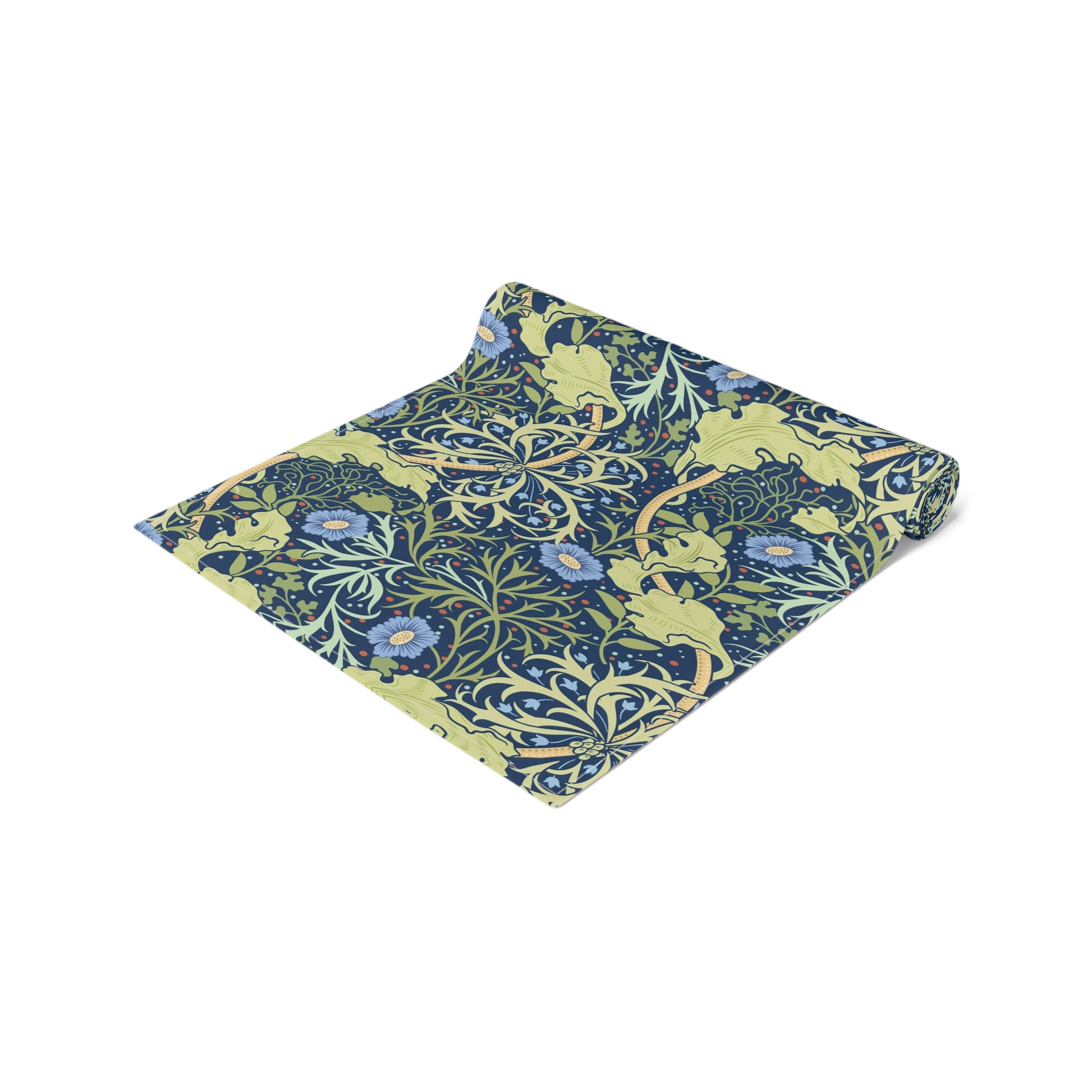 william-morris-co-table-runner-seaweed-collection-blue-flower-5