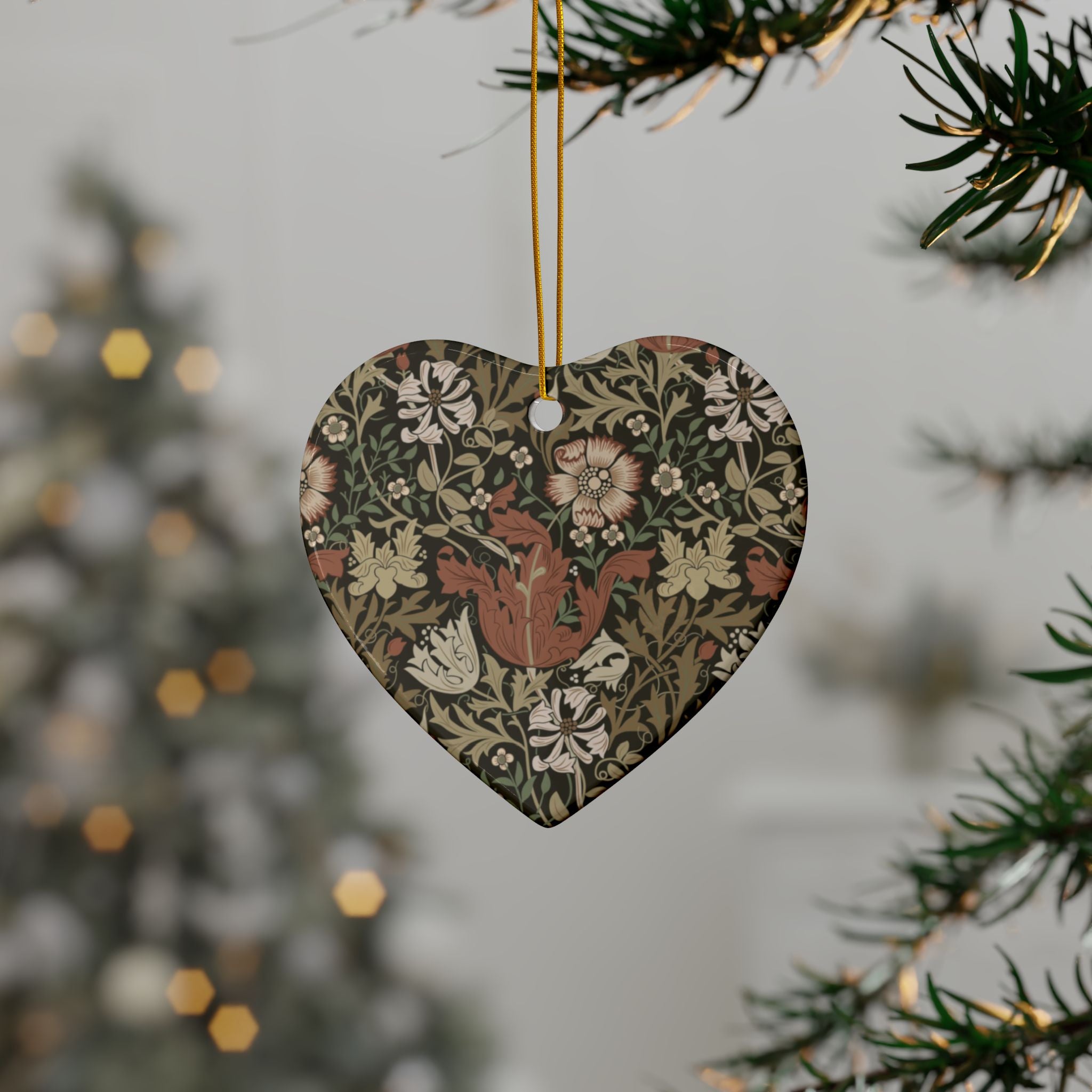 Ceramic Christmas Ornaments William Morris - Compton (Moor Cottage