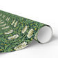 Gift Wrapping Paper inspired by William Morris - Pimpernel Collection (Green)