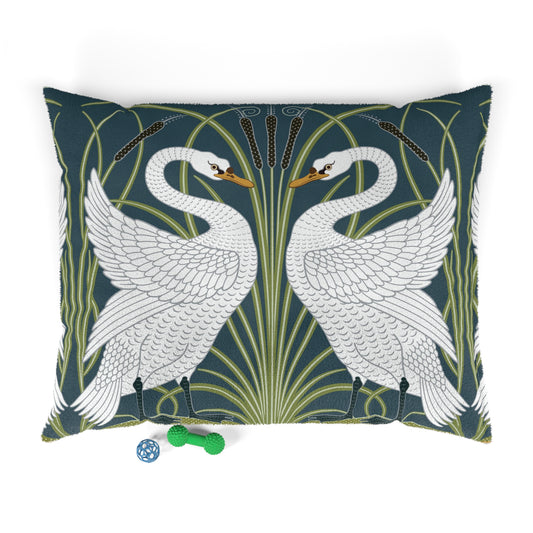 william-morris-co-pet-bed-white-swan-collection-spruce-1