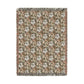 Woven Cotton Blanket inspired by William Morris - Golden Lily Collection (Midnight)