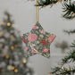 Ceramic Christmas Ornaments inspired by William Morris - Cray Collection - Double Sided Print: 1pc, 3pcs, 5pcs, 10pcs