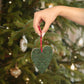 Wooden Christmas Ornaments inspired by William Morris - Flower Garden Collection