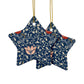 Ceramic Christmas Ornaments inspired by William Morris - Medway Collection - Double Sided Print: 1pc, 3pcs, 5pcs, 10pcs