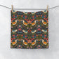 Washcloth inspired by William Morris - Strawberry Thief Collection (Ebony)