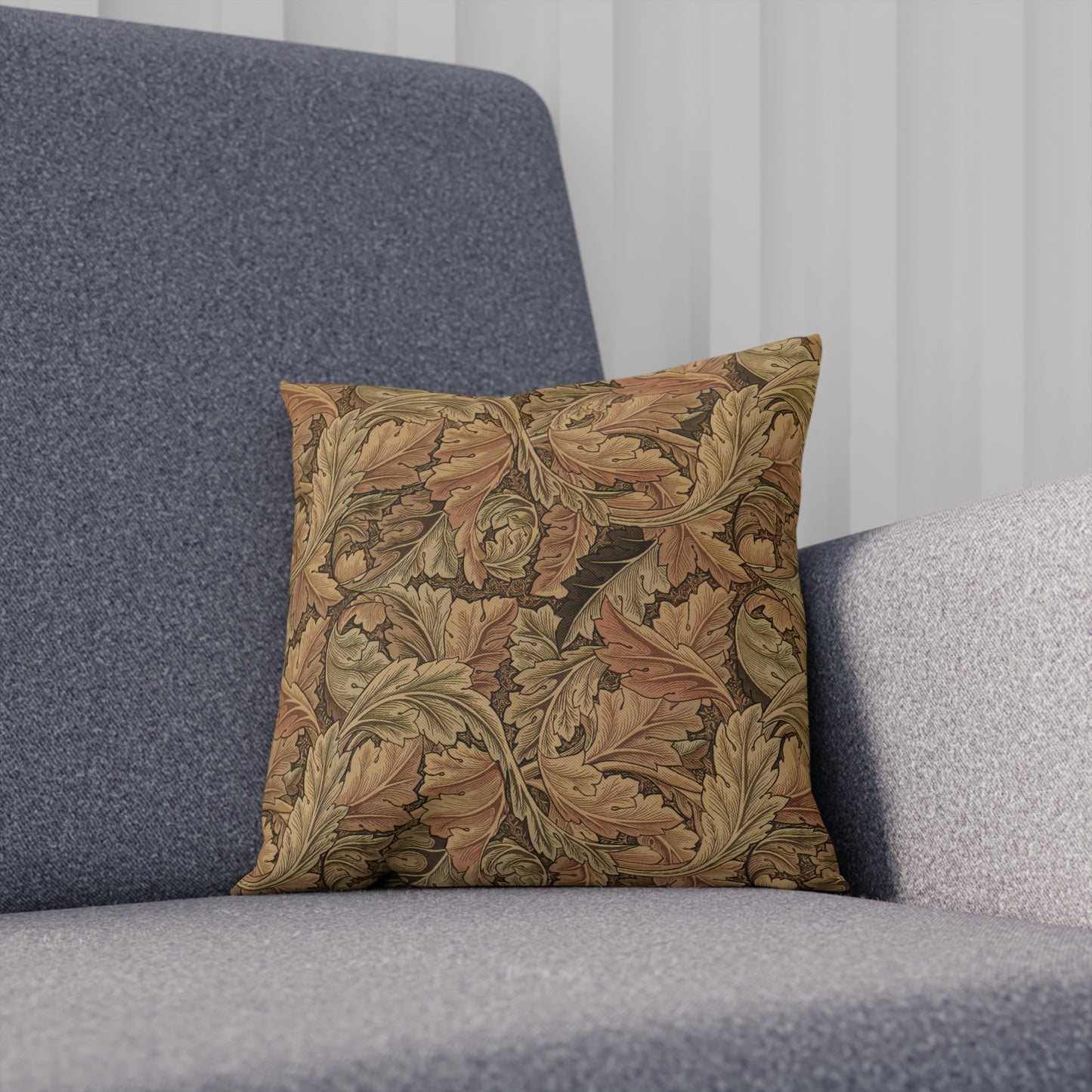 william-morris-co-cotton-drill-cushion-and-cover-acanthus-collection-brown-12