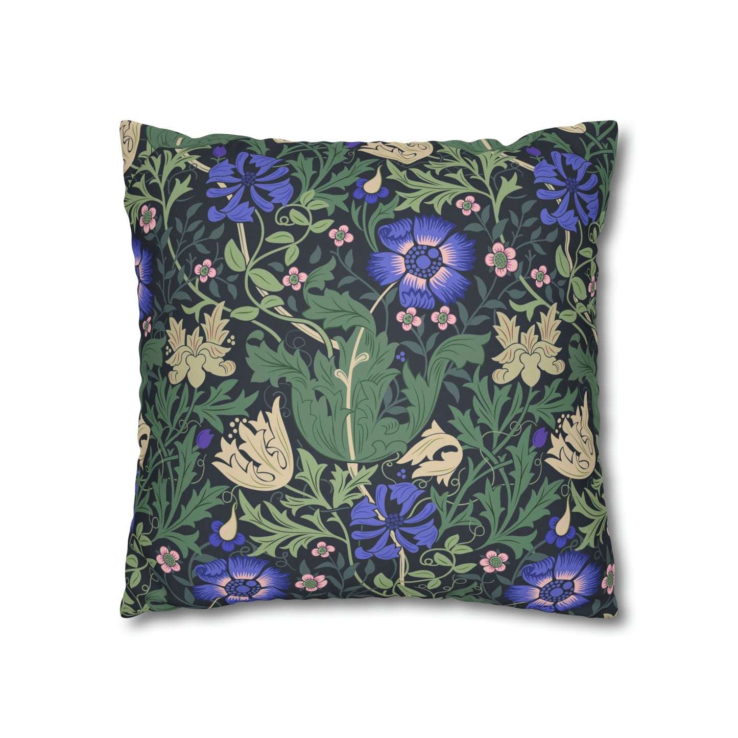 Faux Suede Cushion Cover inspired by William Morris - Compton Collection (Bluebell Cottage)
