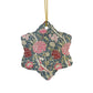 Ceramic Christmas Ornaments inspired by William Morris - Cray Collection - Double Sided Print: 1pc, 3pcs, 5pcs, 10pcs